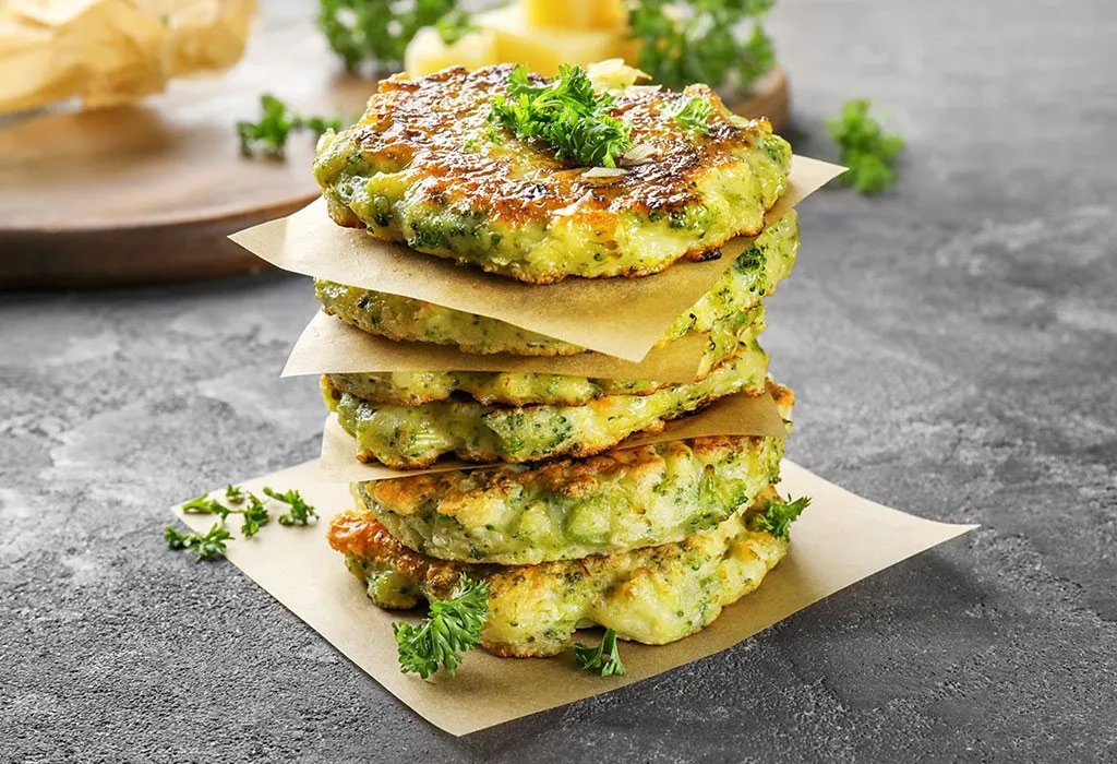 Cheesy Broccoli Pancakes