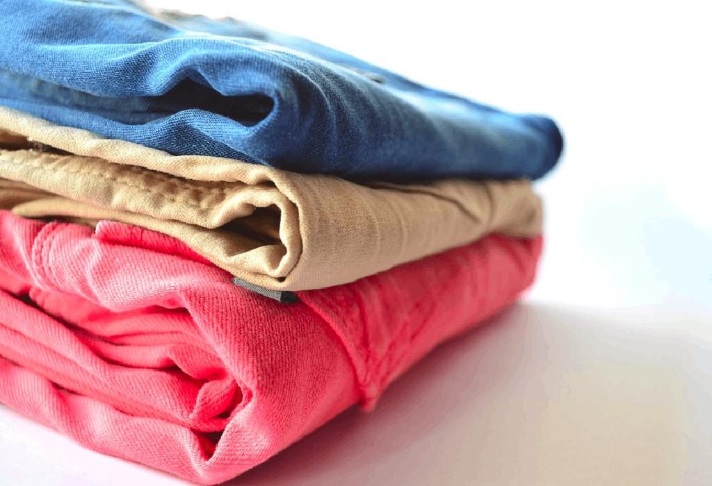 folded laundry