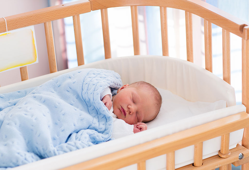 baby sleeping in crib