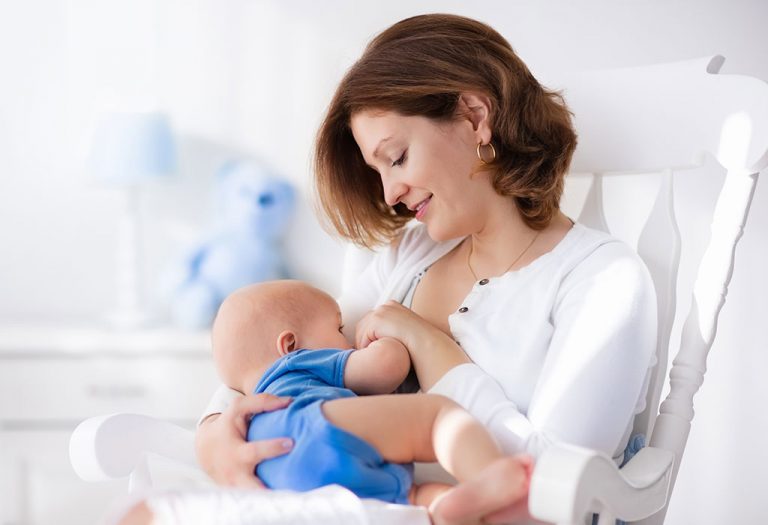 Mother Breastfeeding a Baby