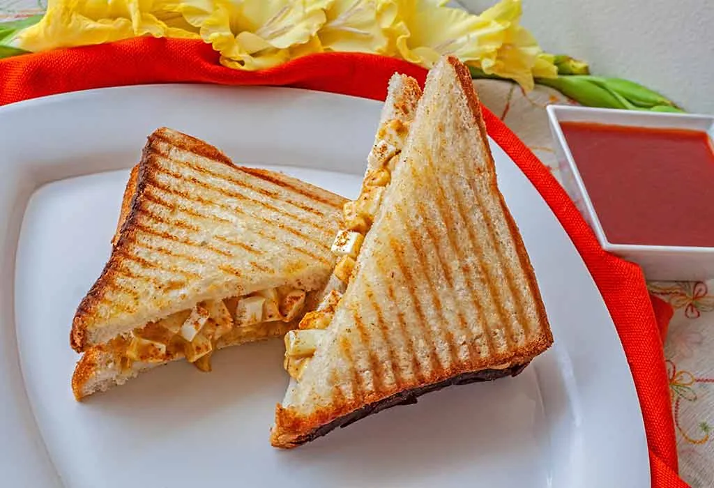 Grilled Paneer Sandwich Grilled Paneer Sandwich