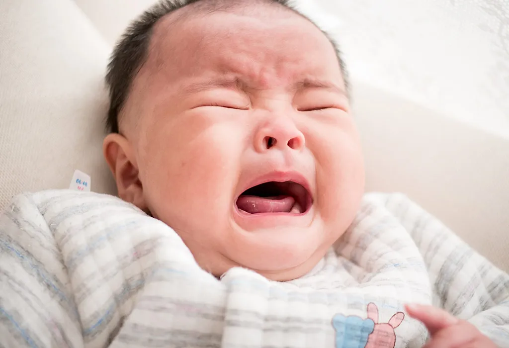 Baby crying fashion gas pain