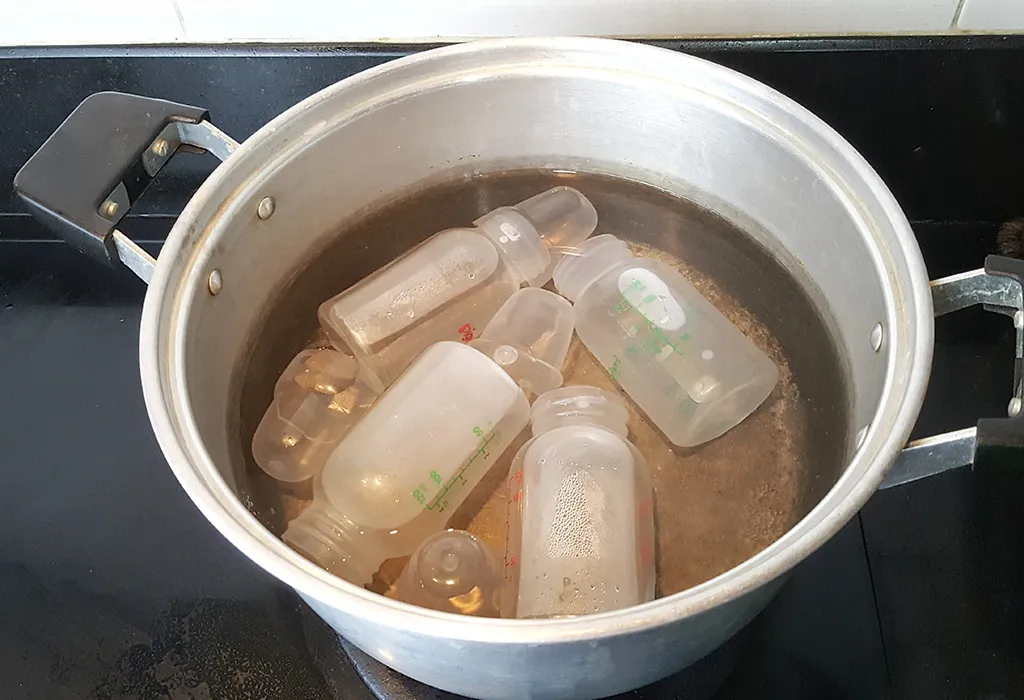 Sterilising a Feeding Bottle