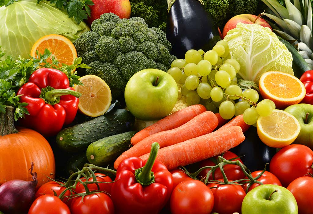 건강한 과일과 채소