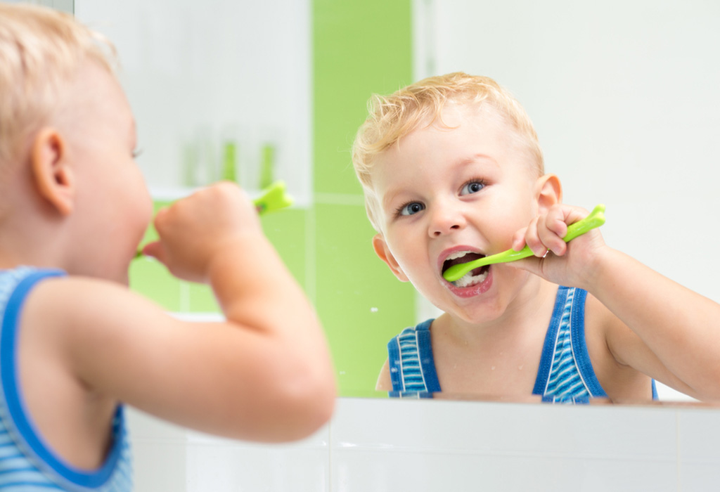 brushing toddler teeth
