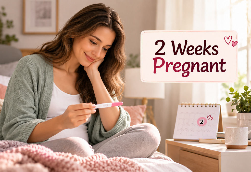 2 Weeks Pregnant – Symptoms, Baby Size & Care Tips 2 Weeks Pregnant – Symptoms, Baby Size & Care Tips
