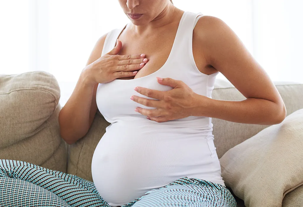 Changes in the breasts in pregnancy