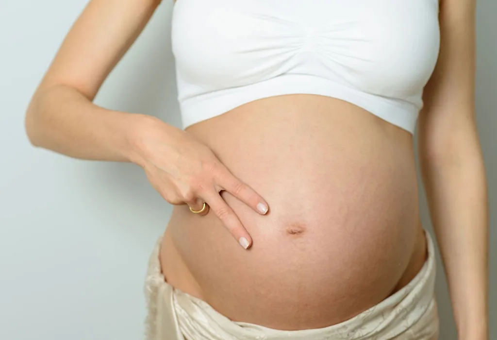 Woman pregnant with twins