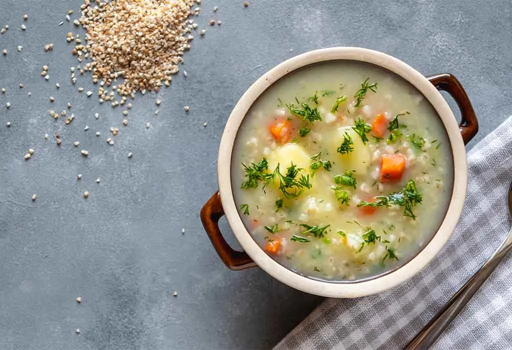 Creamy Barley and Vegetable Soup