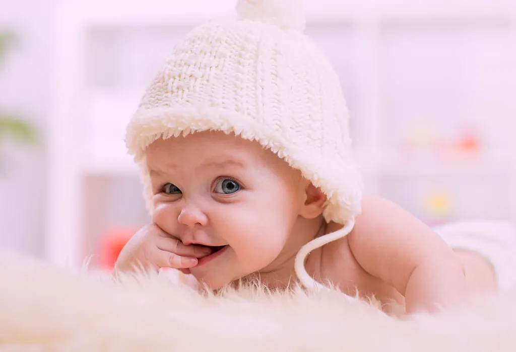 Baby smiling