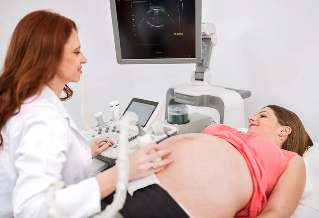 Woman getting an ultrasound