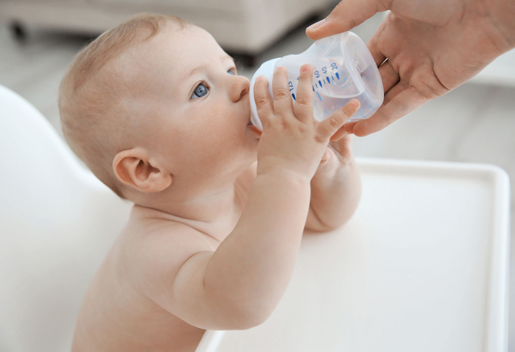 feeding baby water