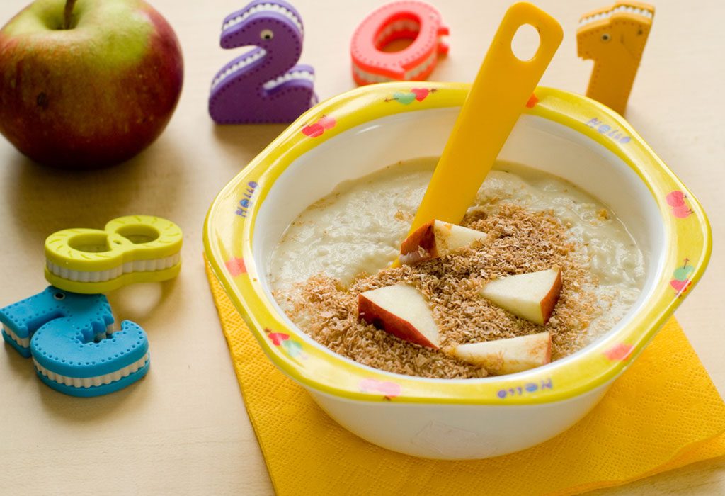 oats porridge for 6 month baby