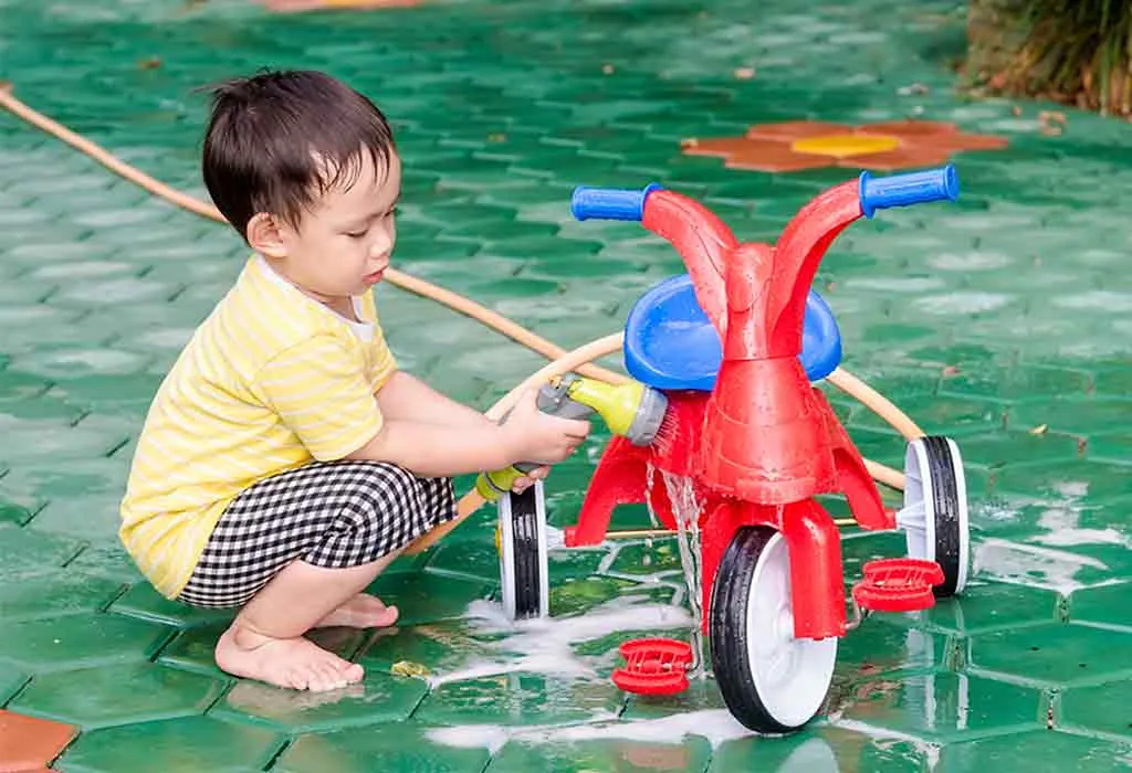 Washing Bicycle or Car