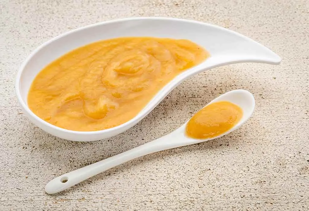Maize, Apple and Sweet Potato Puree Recipe