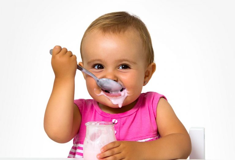Giving Yoghurt to Babies