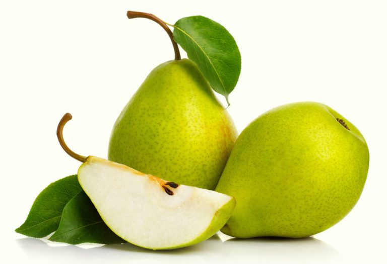 Pears are rich in fibre and Vitamin C. Both fibre and Vitamin C aid in