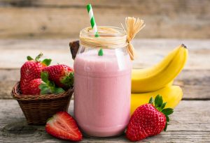 Banana and Strawberry Smoothie