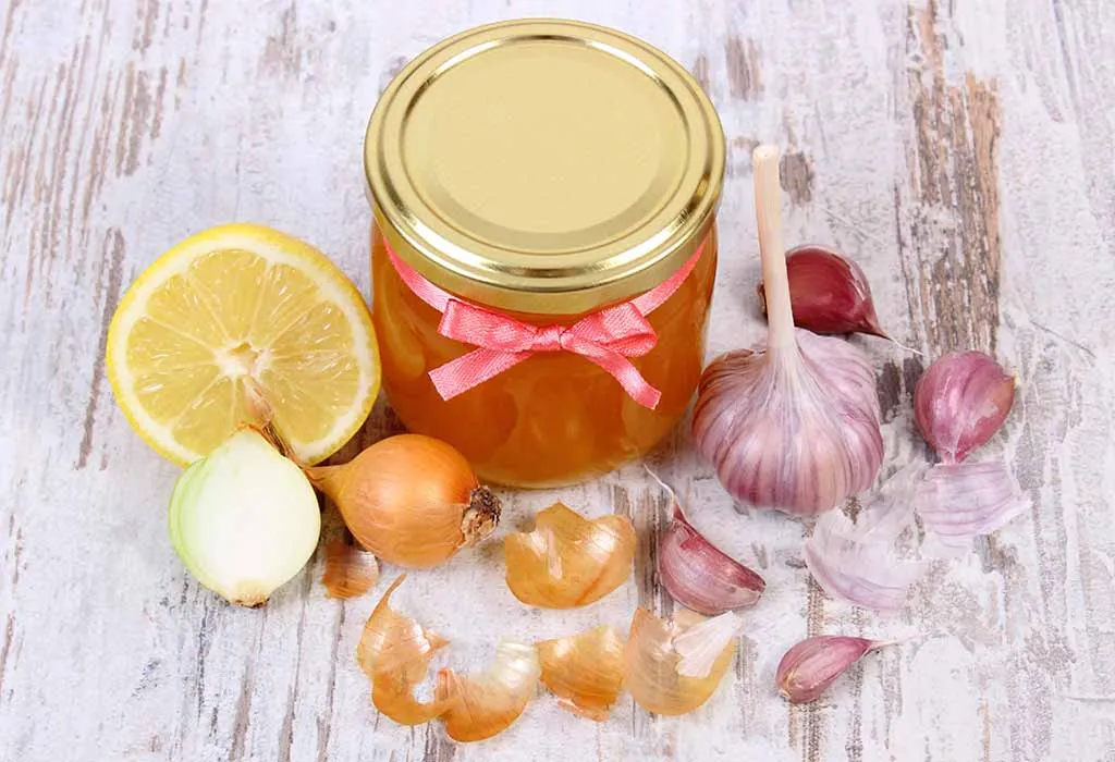 Onion, Garlic and Honey Cough Syrup