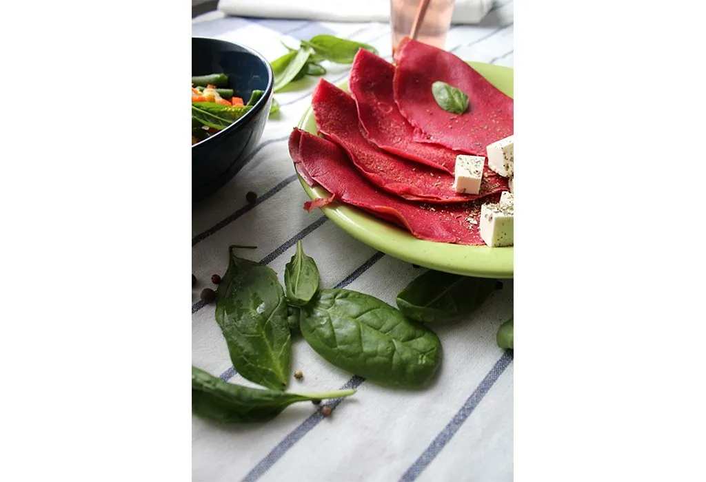 Beetroot and Spinach Pancakes