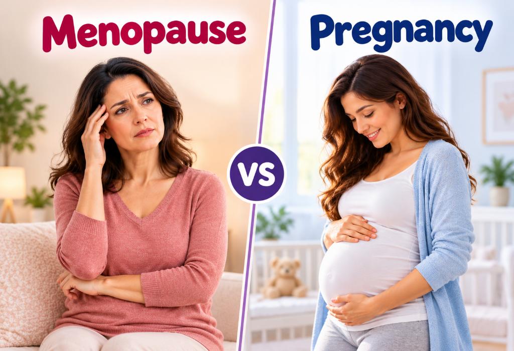 Menopause vs Pregnancy – Symptoms and Key Differences Menopause vs Pregnancy – Symptoms and Key Differences