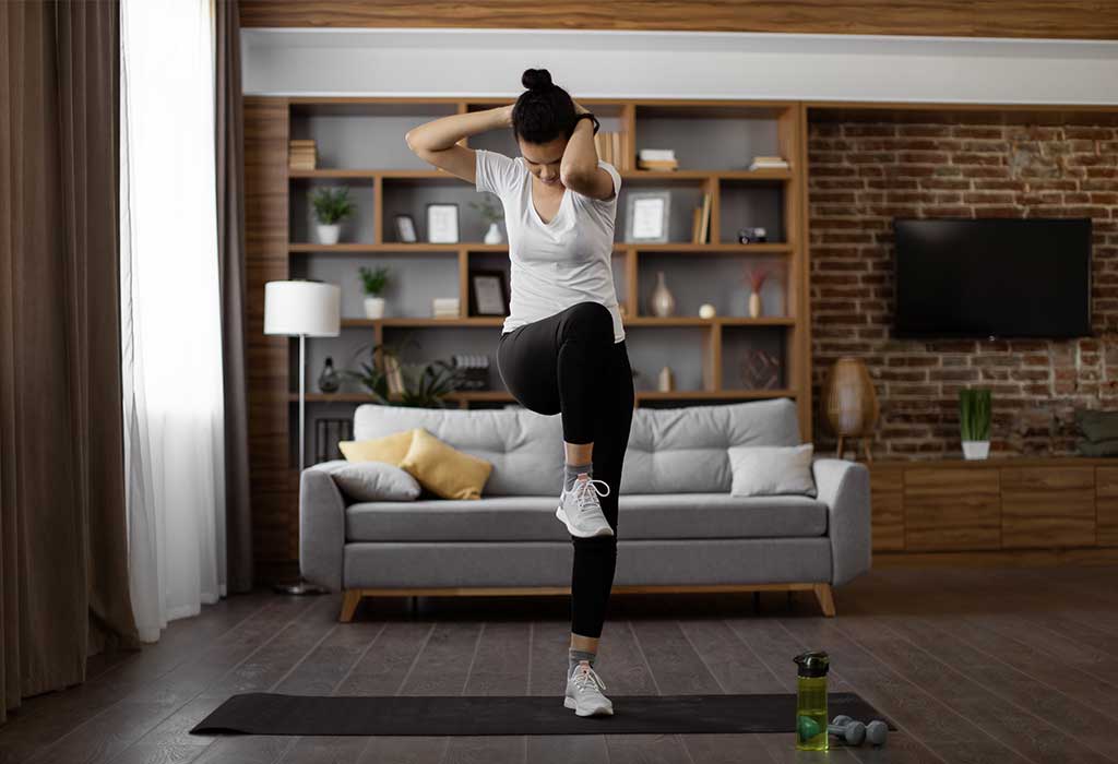 Standing Crunch Standing Crunch