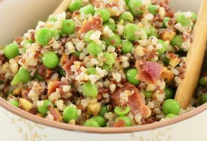 QUINOA AND PEAS