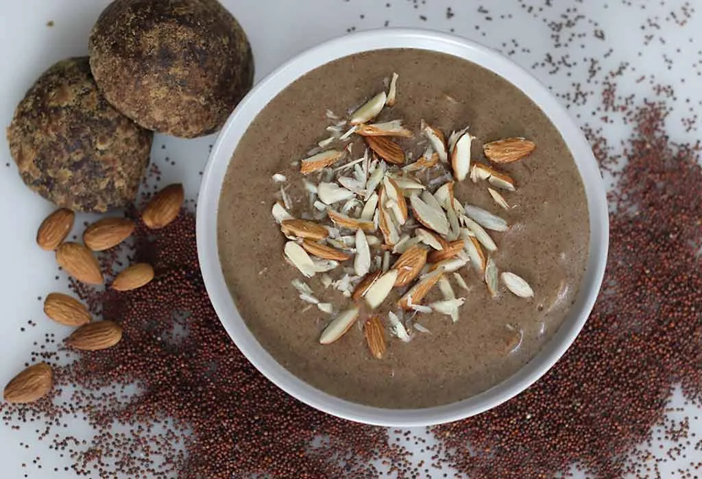Ragi Porridge with Whole Ragi Recipe
