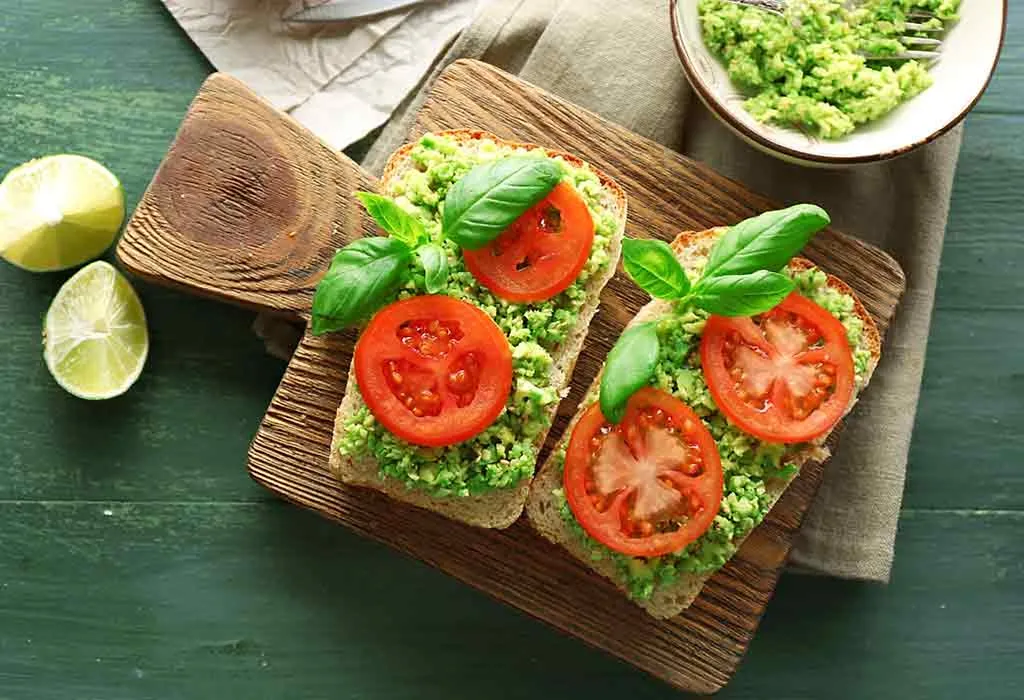 Avocado and Tomato Sandwich