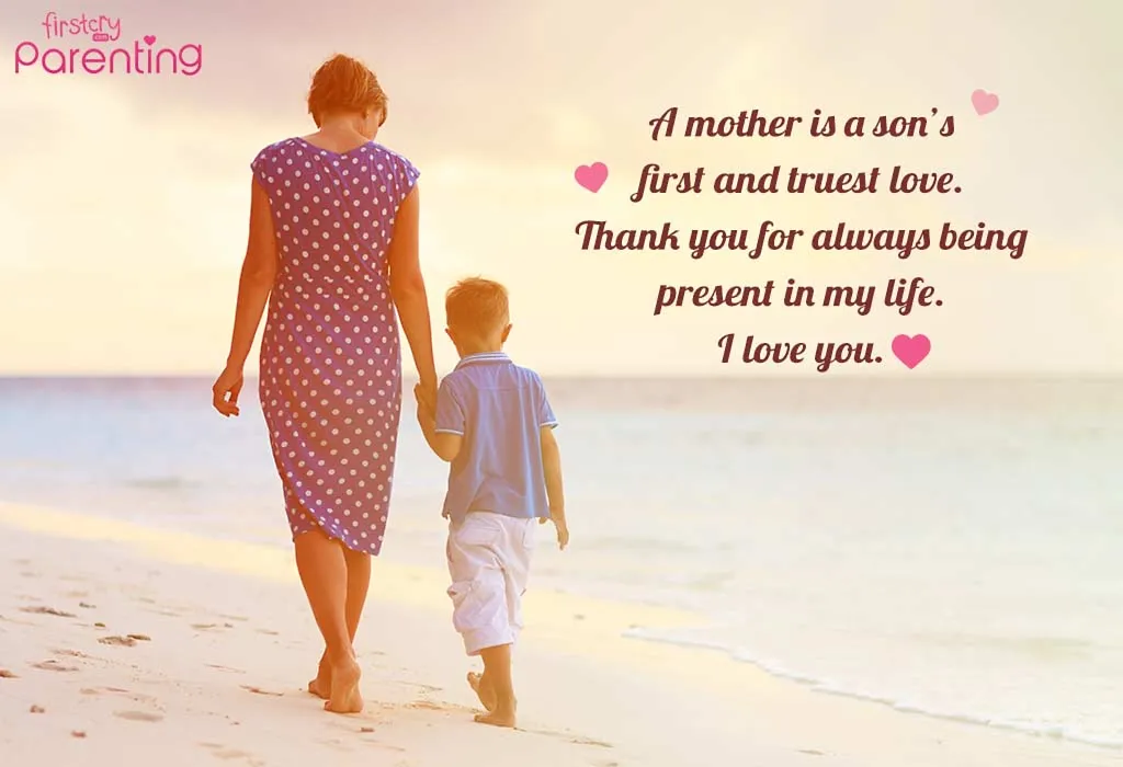 Wishes on mothers day from son