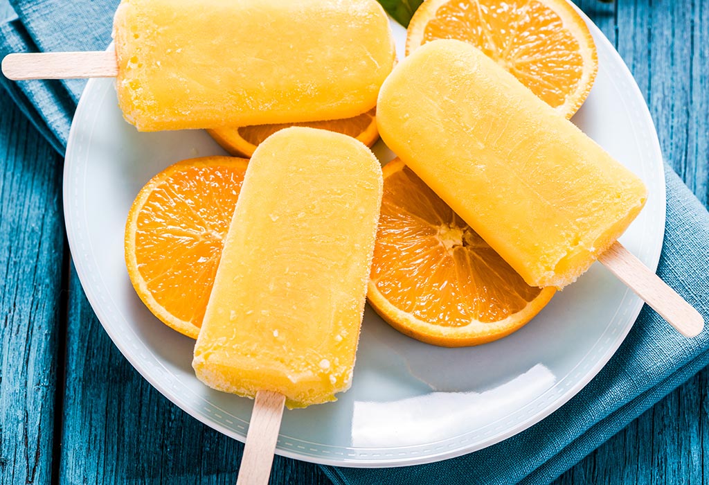 ORANGE YOGHURT POPS