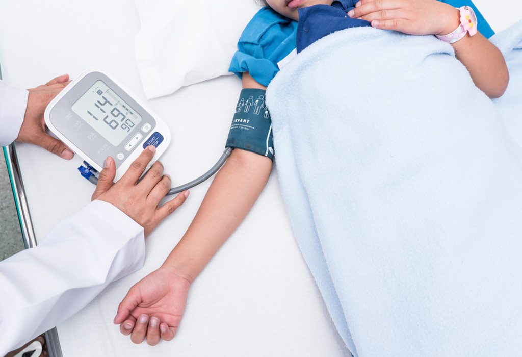 What can cause high deals blood pressure in a child