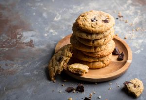 Chocolate and peanut butter cookies