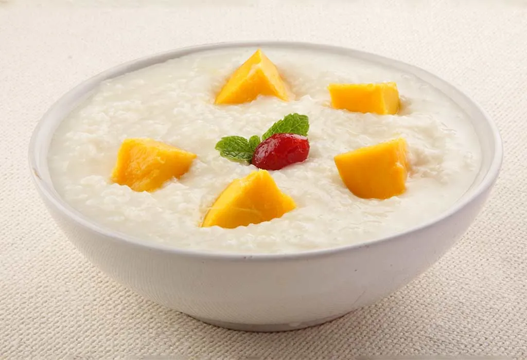 Mango and Rice Porridge