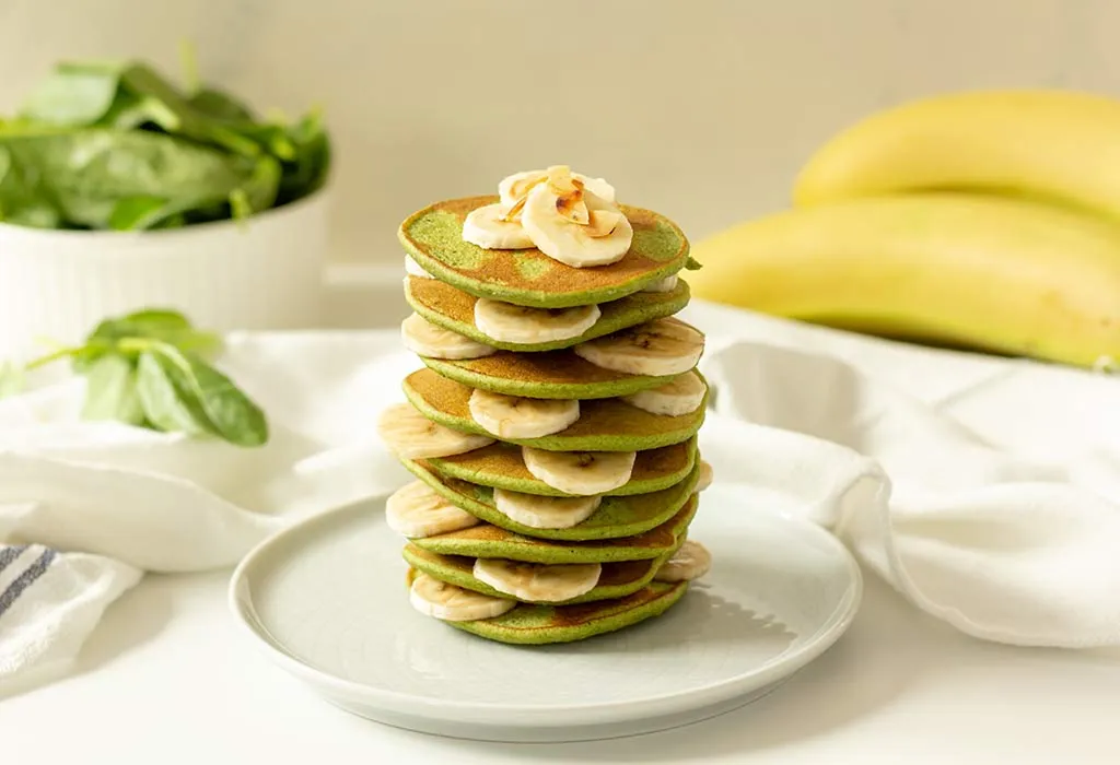 Spinach Banana Pancakes