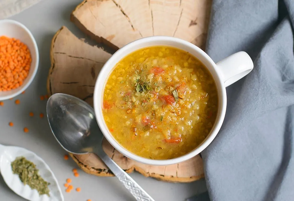 Rice, Lentil and Vegetable Soup