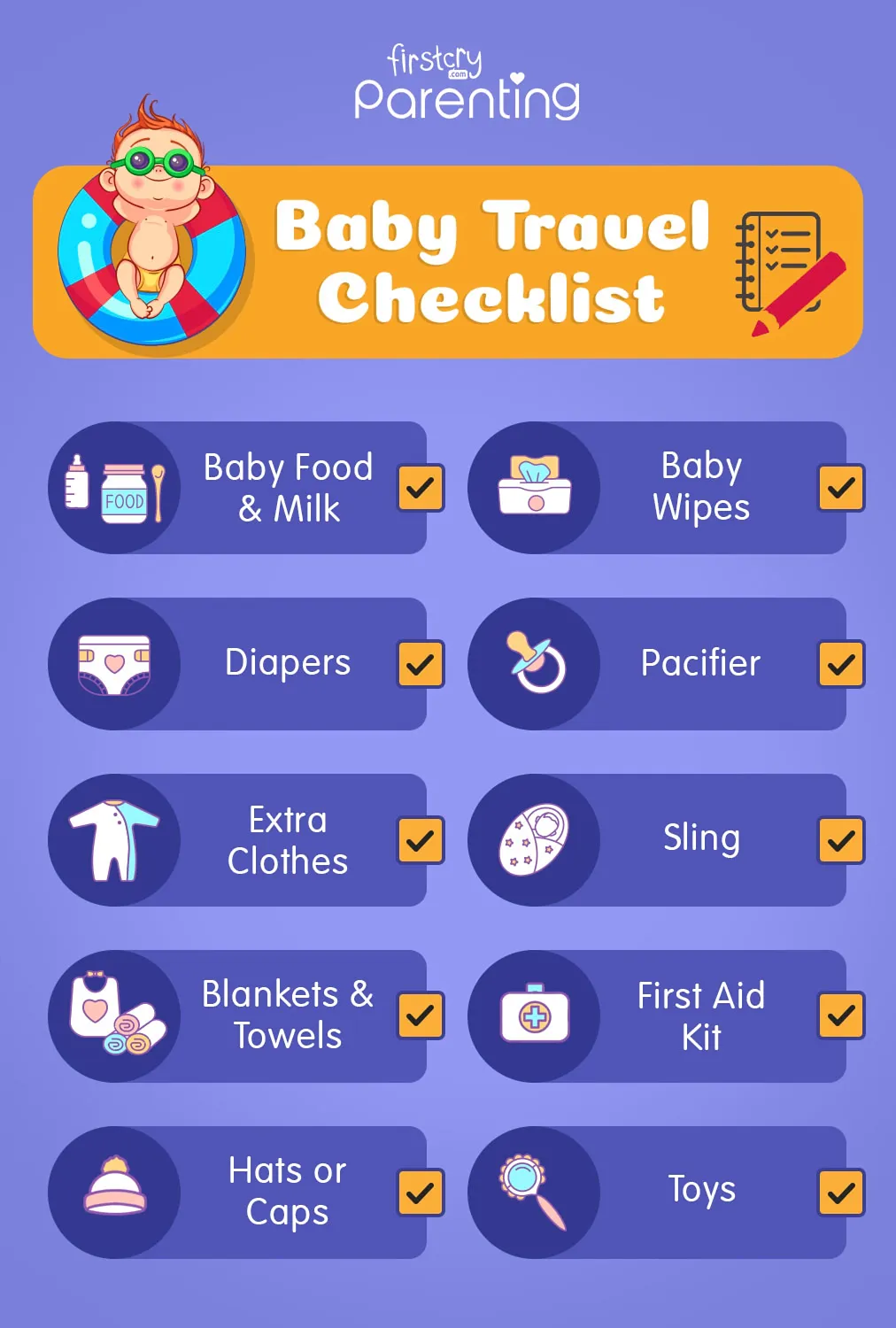 Baby Travel Essentials - Handy Checklist