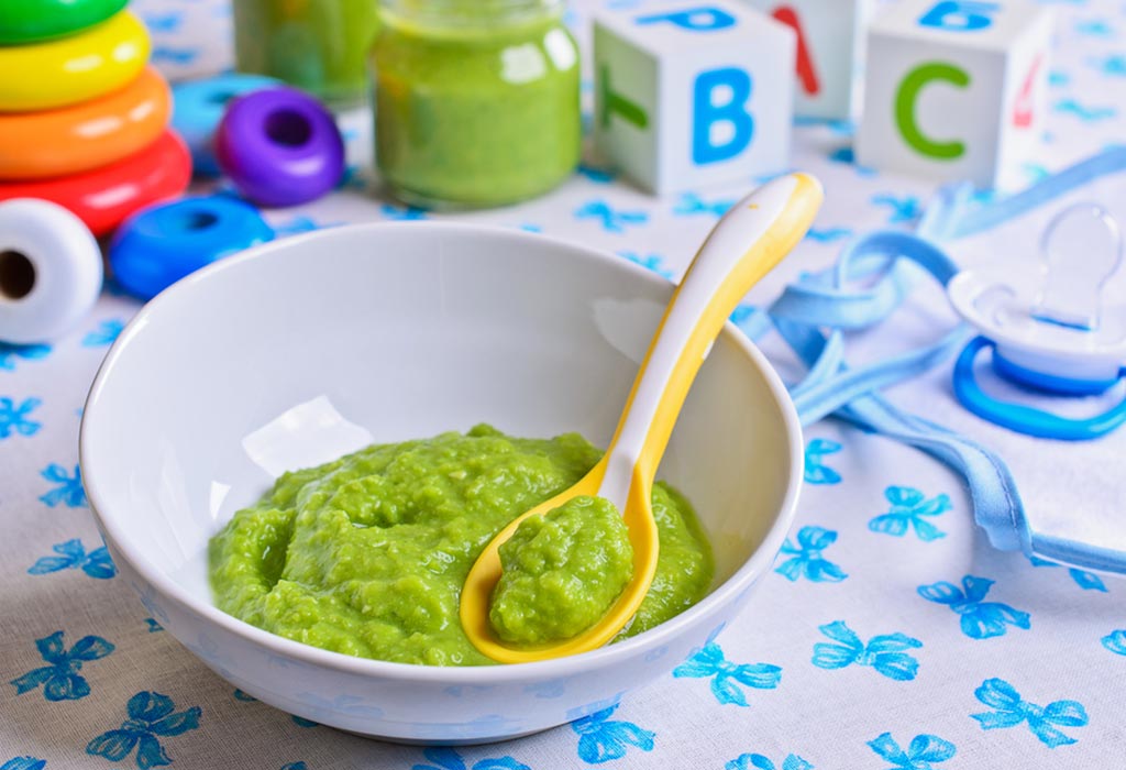 spinach puree for 6 months baby