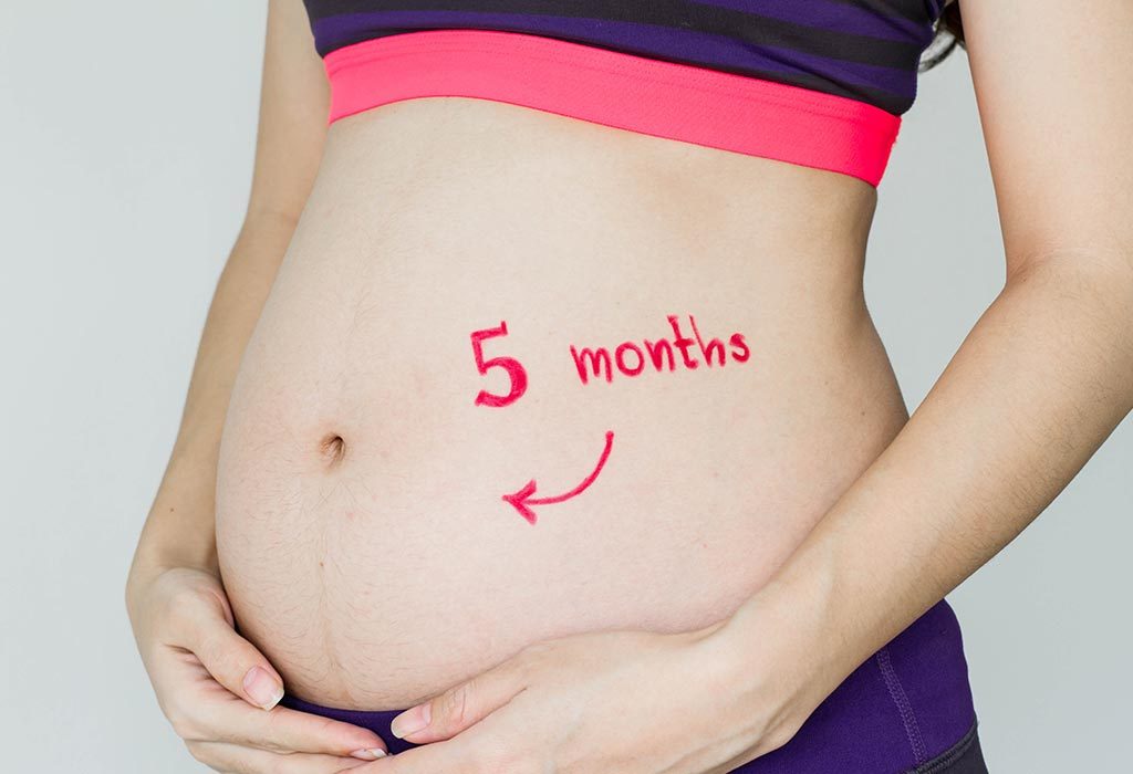 five month pregnancy in hindi