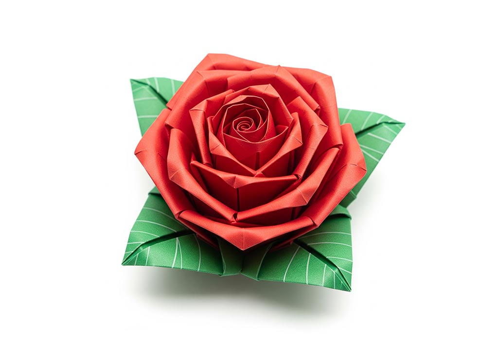 Rose origami