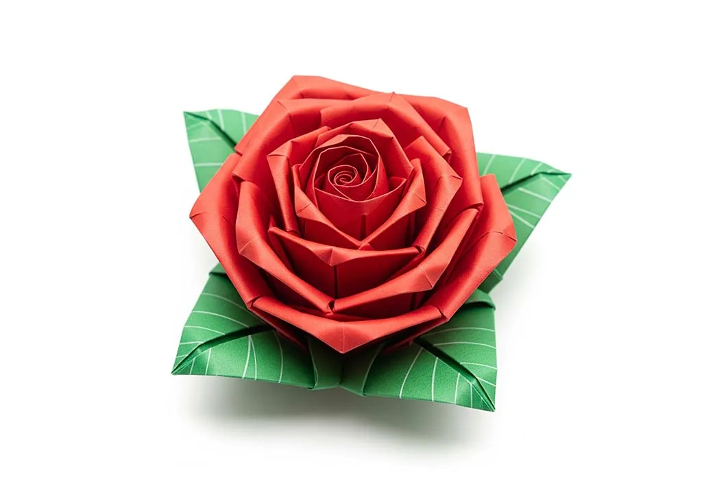Rose origami