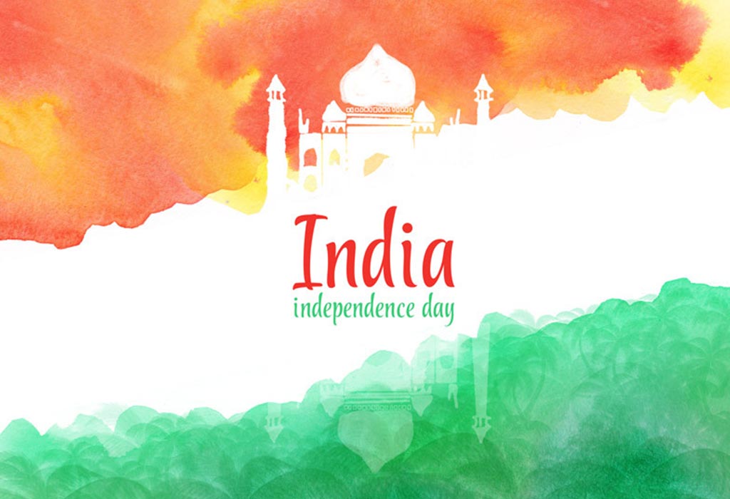 indian independence day charts for kids