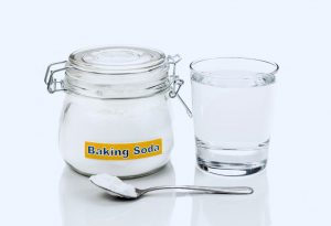 Baking soda in water