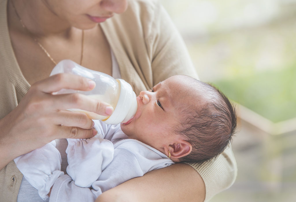 bottle feeding from birth