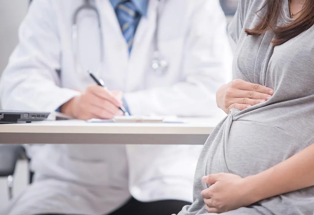 Pregnant women at doctors clinic Pregnant women at doctors clinic