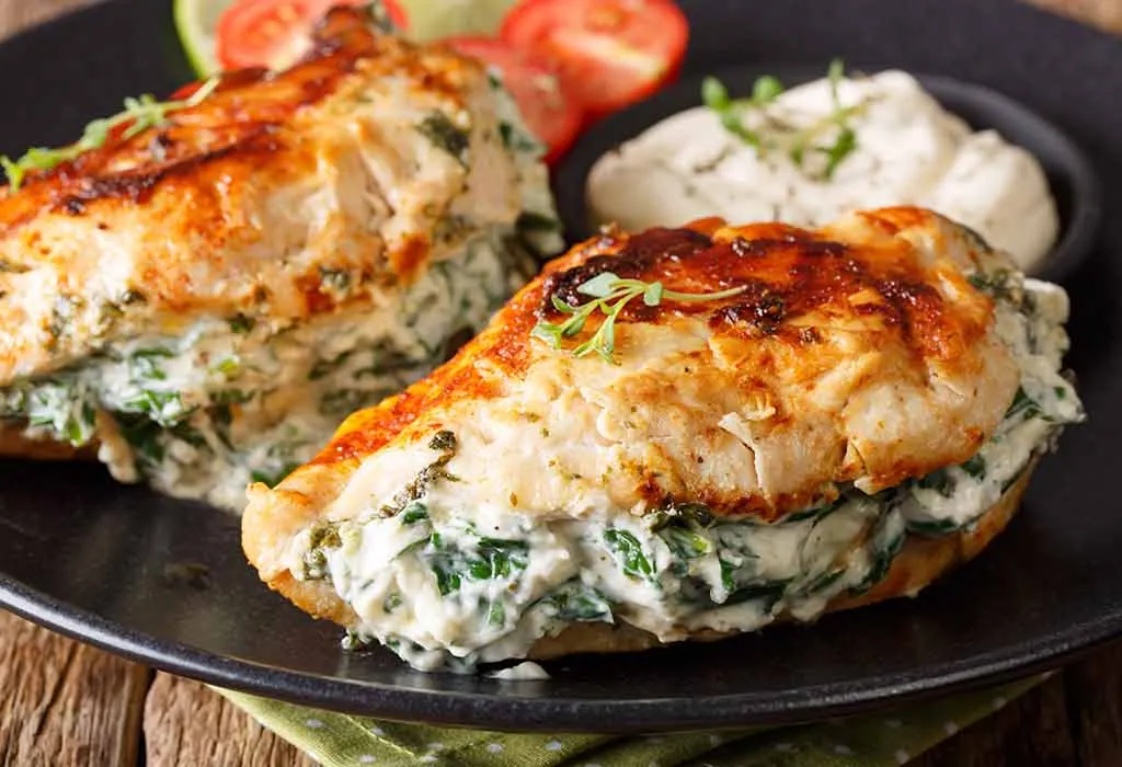 Spinach and Feta Stuffed Chicken Breast