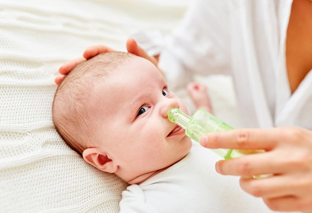 Saline spray best sale safe for babies