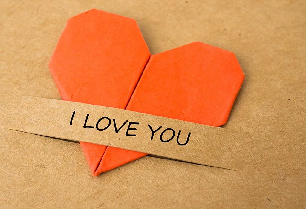 Handmade I-love-you card Handmade I-love-you card