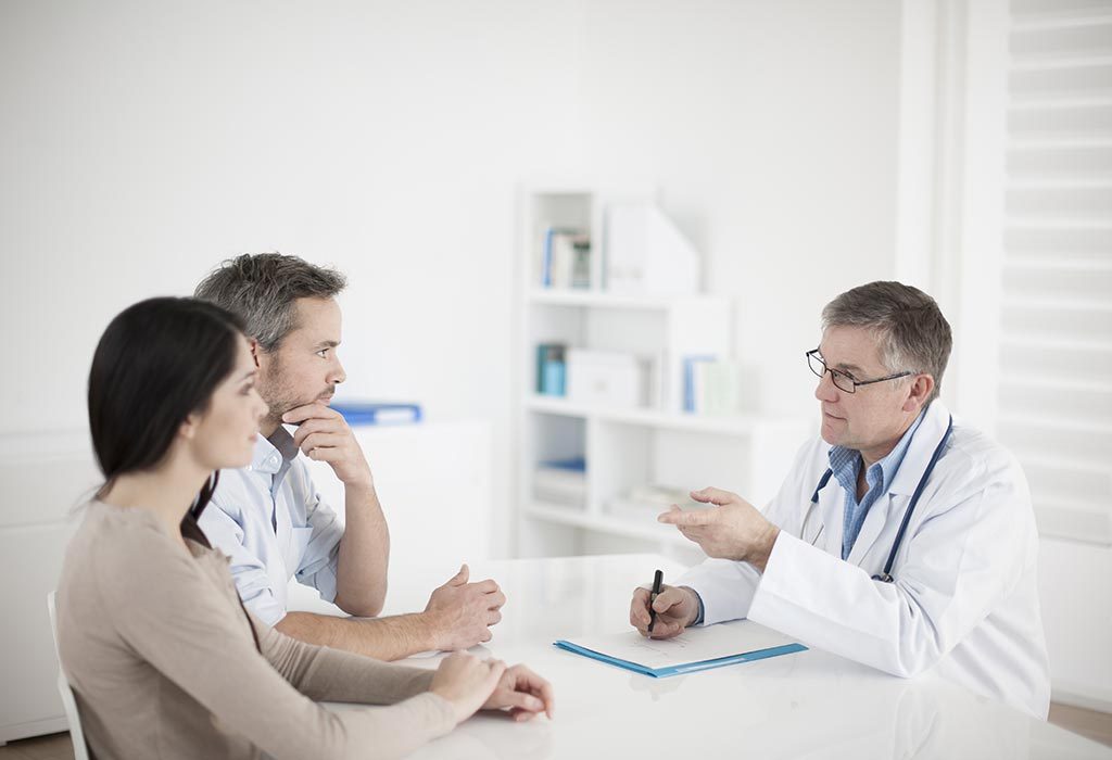 A couple at doctor's place