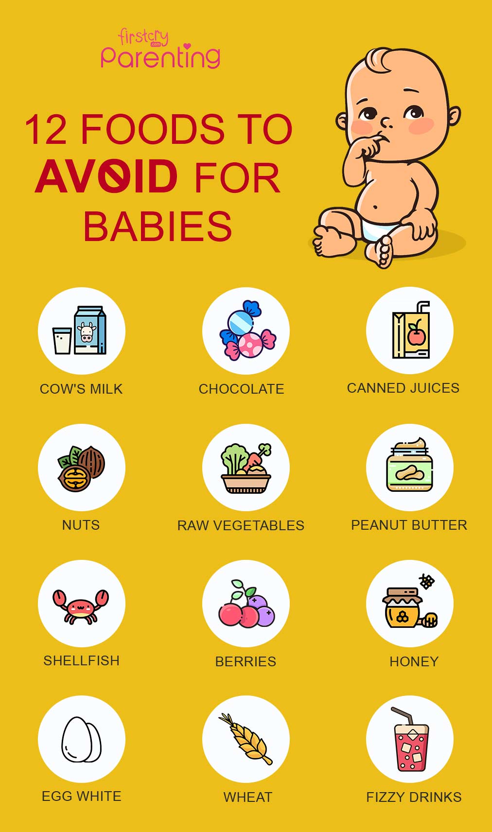 What babies under 1 can't eat?